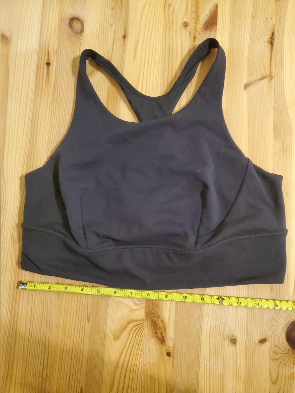 Lululemon Wunder Train Long-Line Bra 10 Black